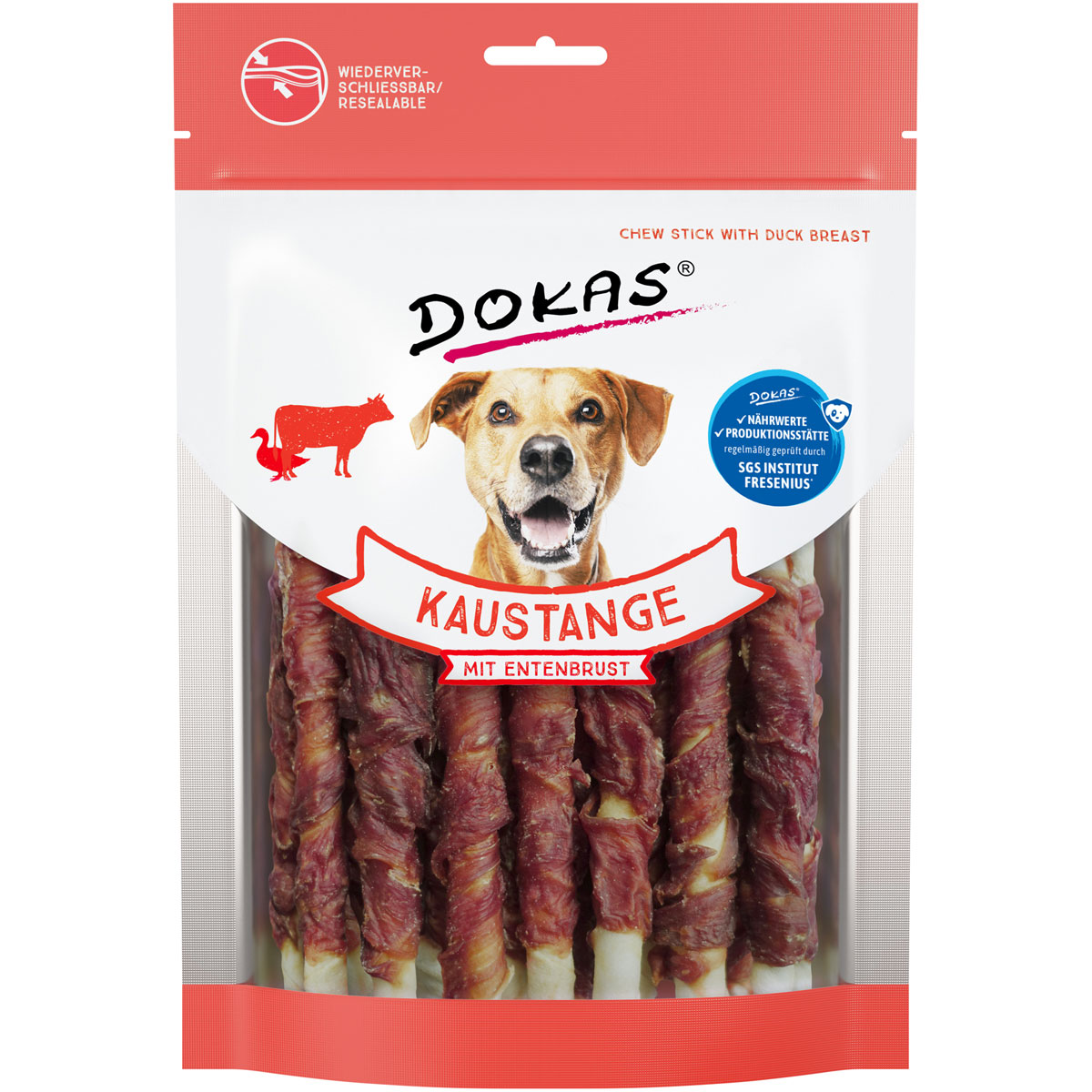 Dokas  Snack Kaustange mit Entenbrust 200g