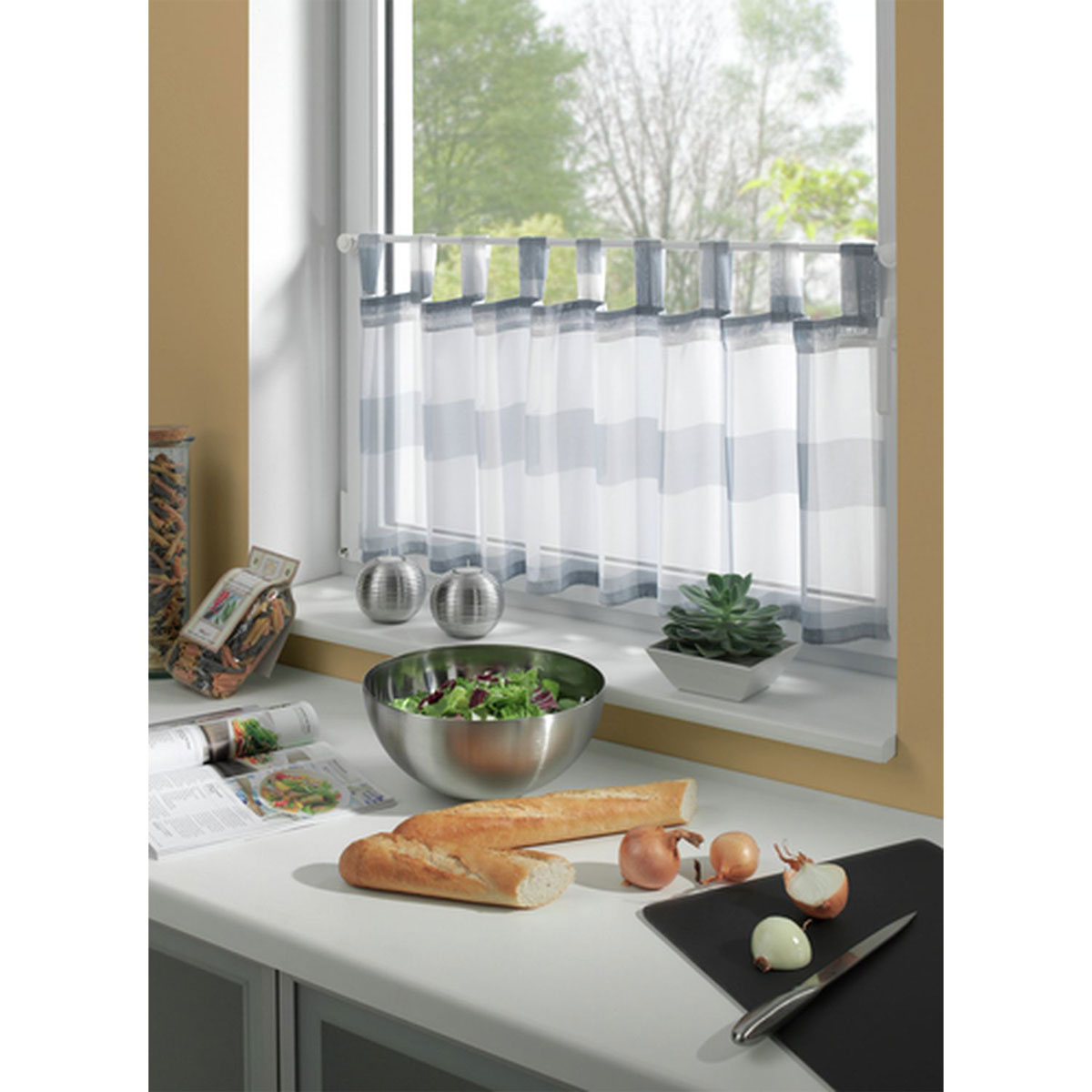 Gardinia Vitragestange Nevada Durchmesser 12 mm 120 cm weiß Bild 2