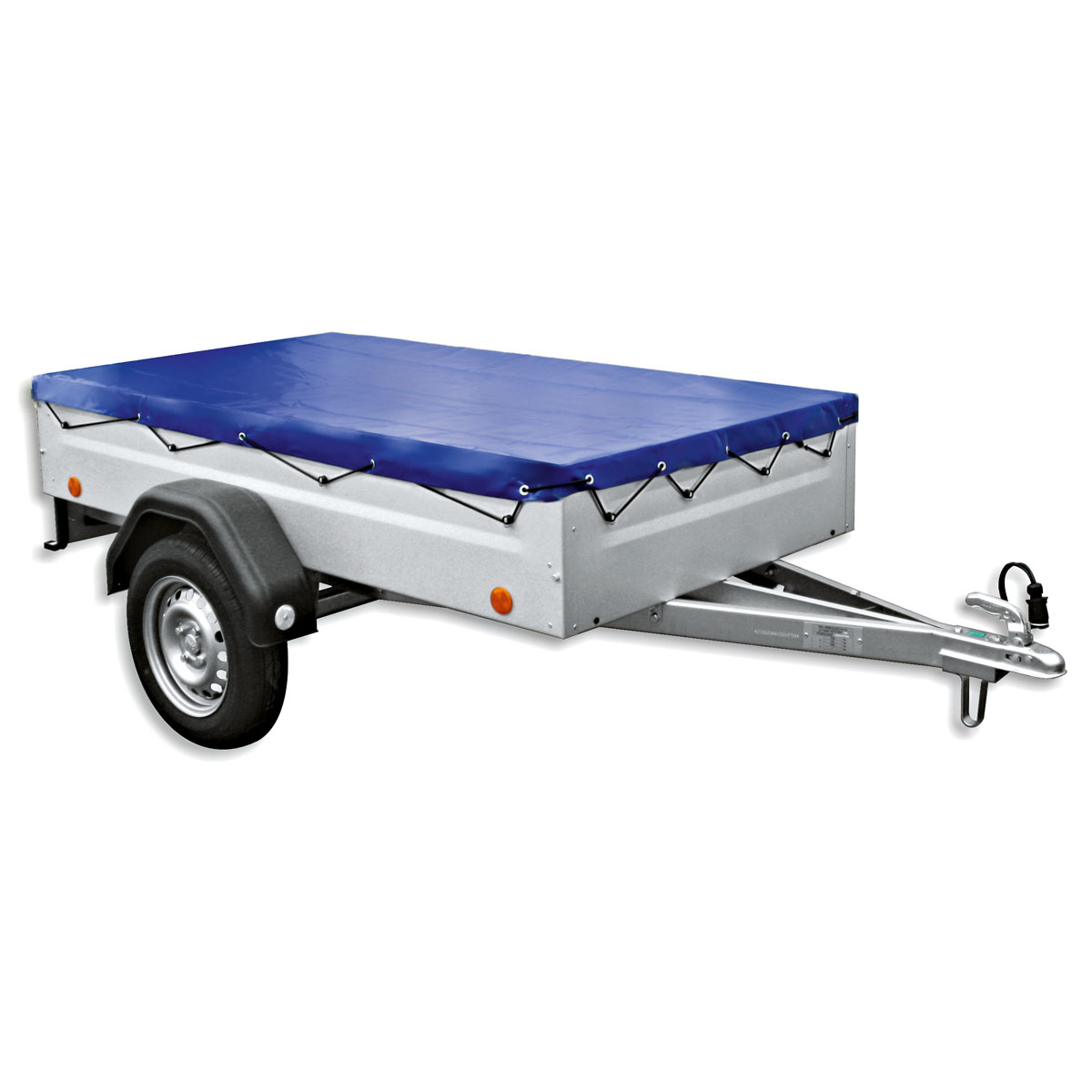 Anhänger-Flachplane für EU2/EB2 blau 107,5 x 2 cm Bild 2