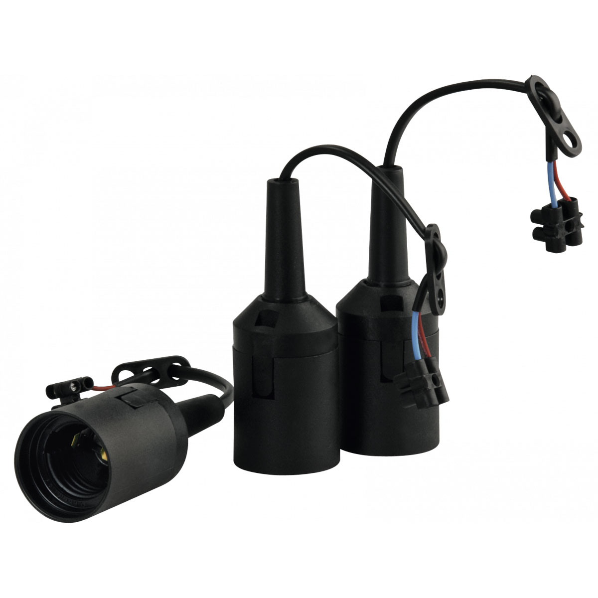 Basic Lampenfassungsset schwarz 3er-Pack Bild 1