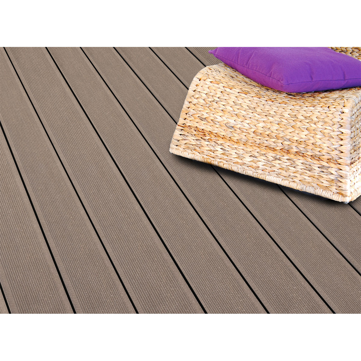 Kovalex WPC-Terrassenpaket matt braun 400 x 300 cm Bild 2