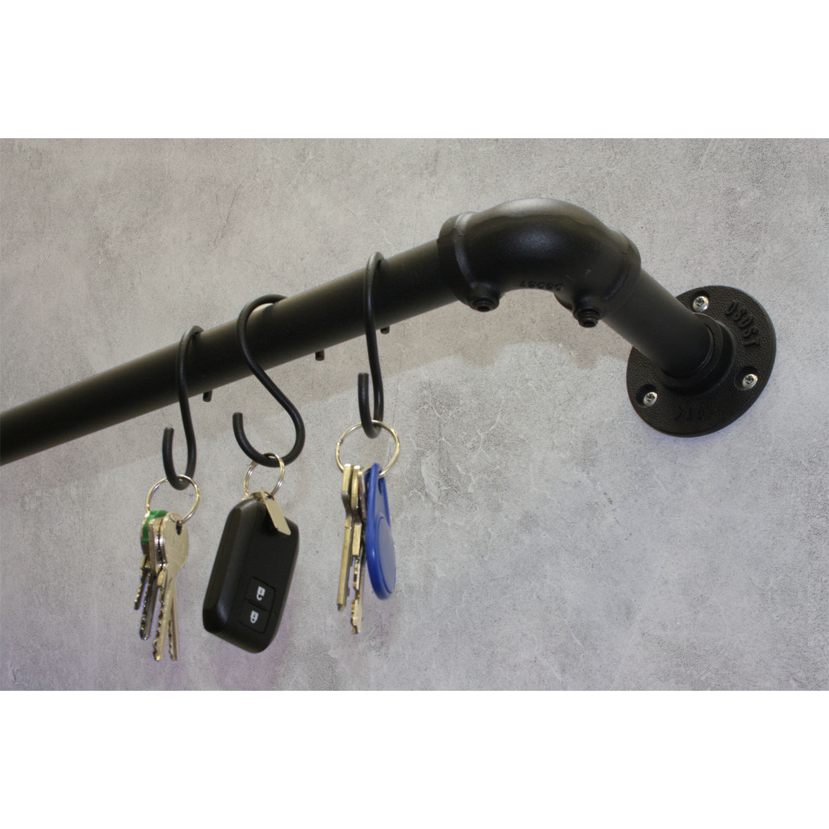 Gardinia Gardinenstange Industrial Home schwarz 2,4 m Bild 5