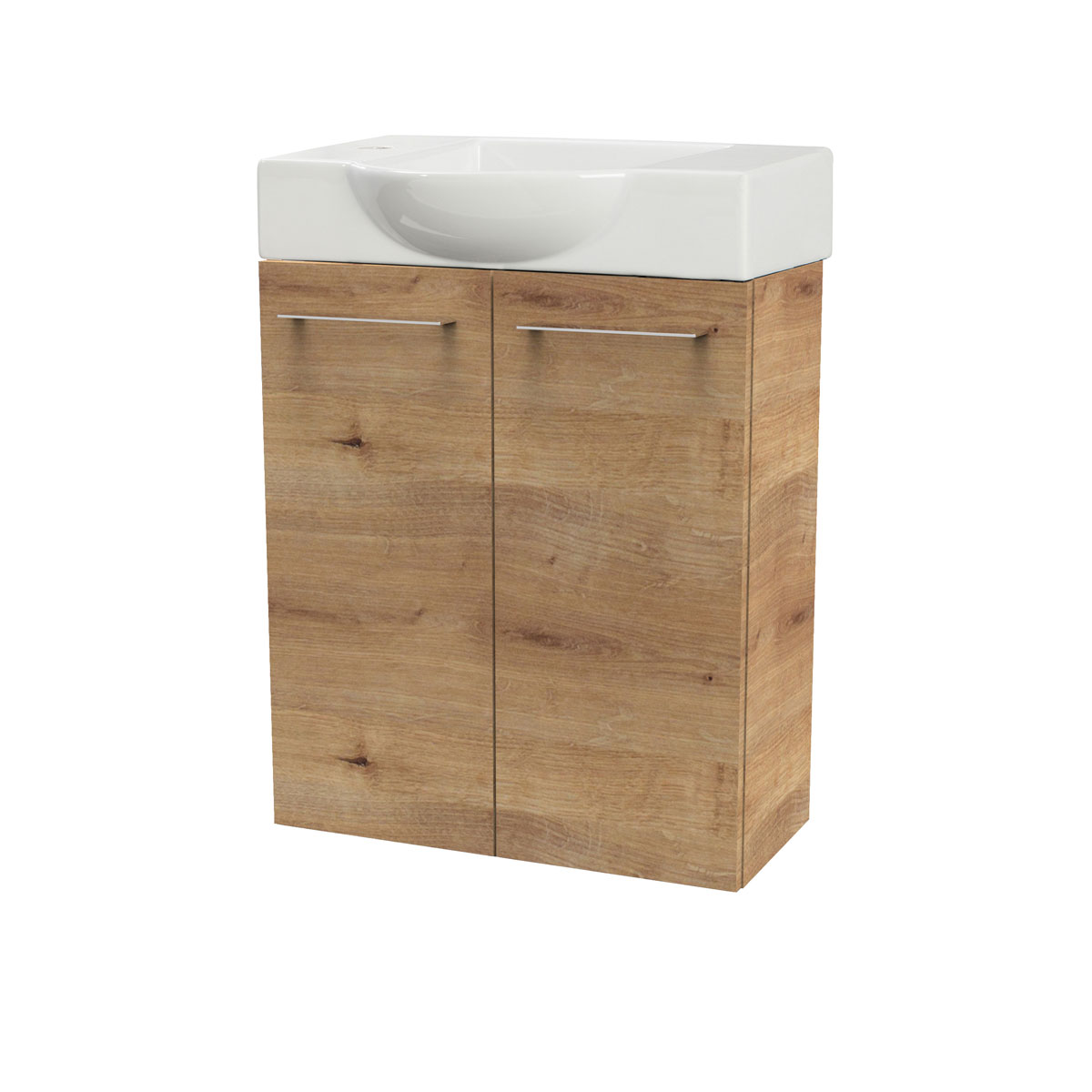 Fackelmann  Gäste-WC Keramikbecken SBC 545 x 145 x 317 mm Weiß Hahnloch links Bild 5