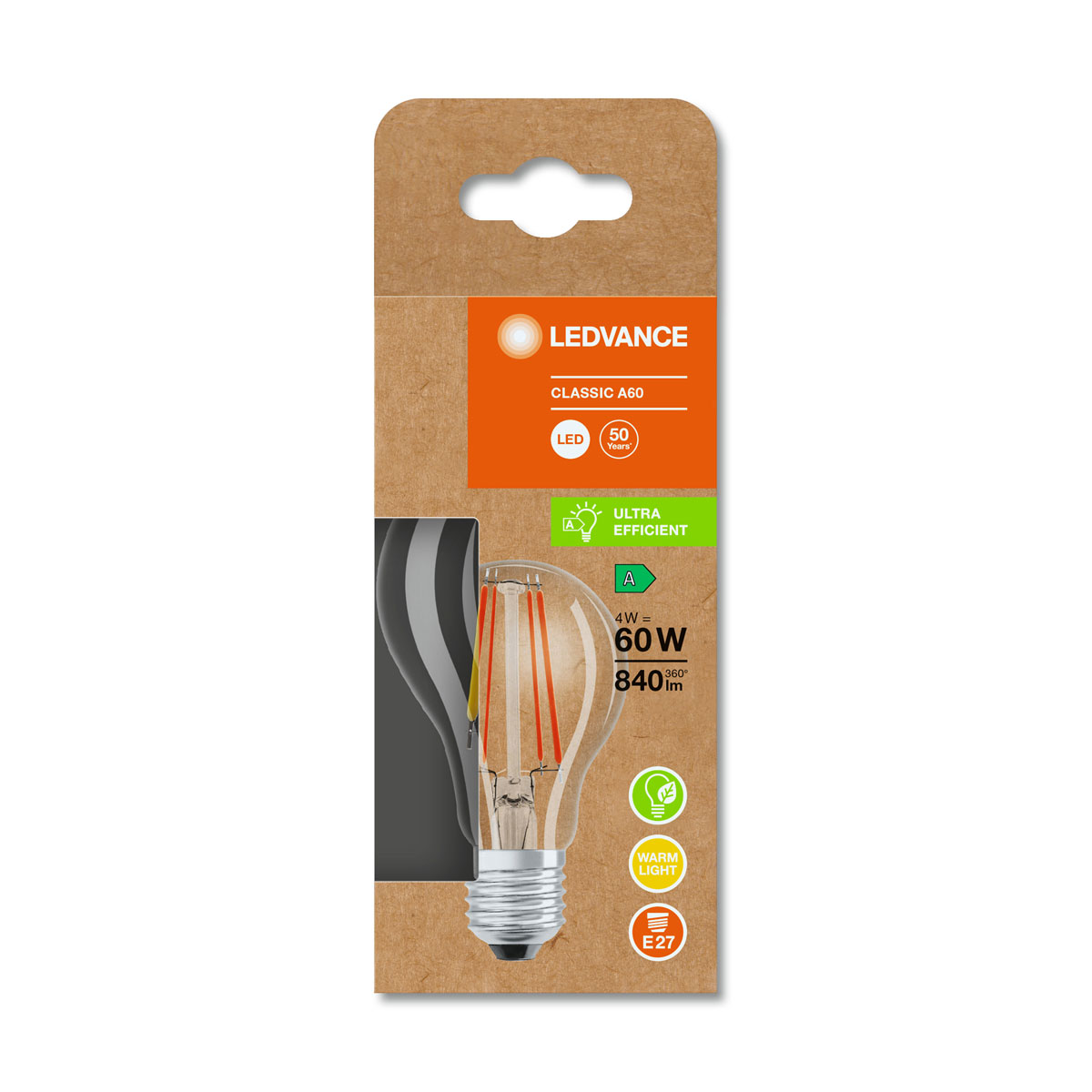 Ledvance LED-Leuchtmittel A60 E27 4W warmweiß Bild 5