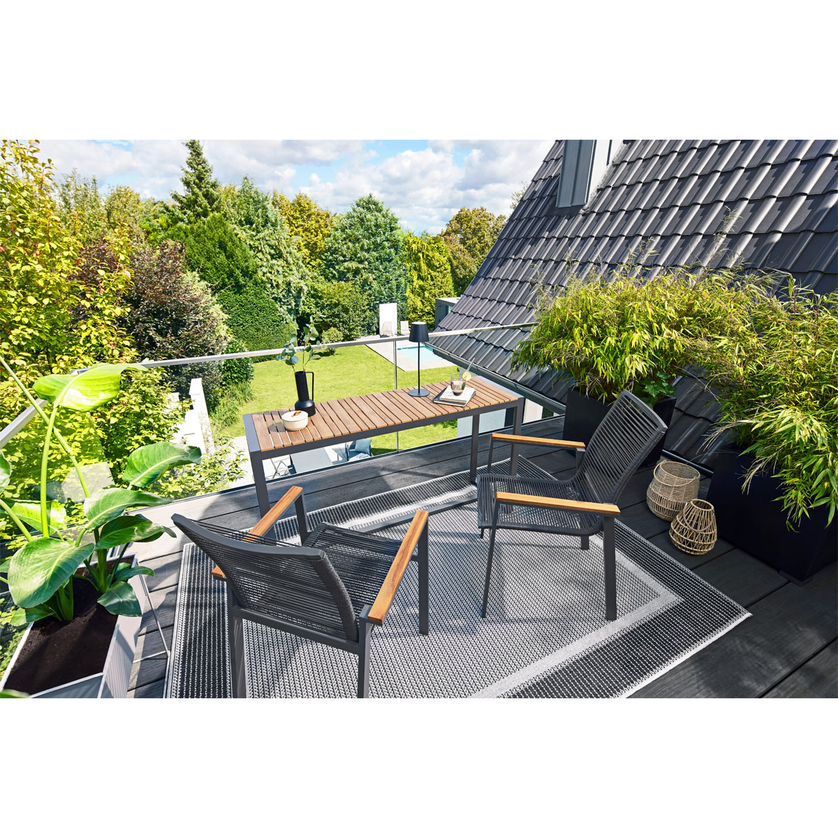 Haveson Balkon-Tisch Dresden BxHxT 138 x 75 x 42 cm Bild 5