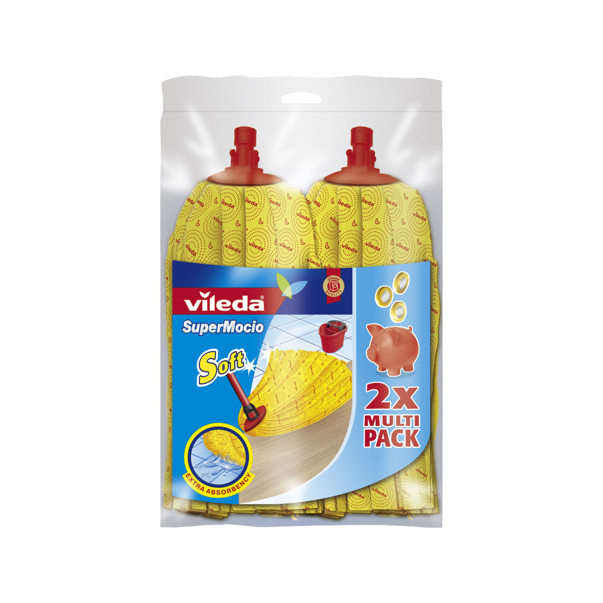 Vileda Ersatz Doppel-Vorteilspack Super Mocio Soft