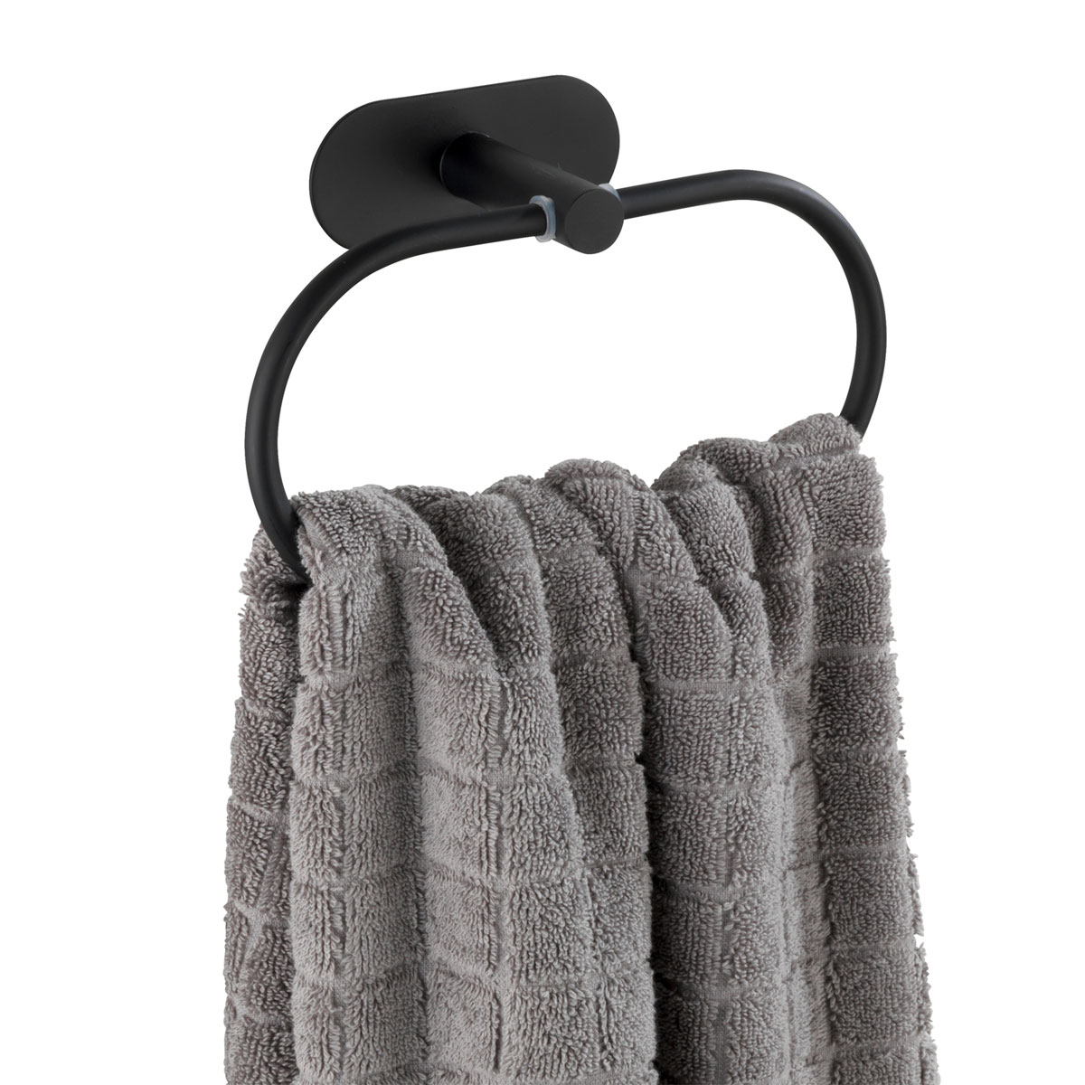 Wenko  Turbo-Loc Edelstahl Handtuchring Orea Black Matt Handtuchhalter Befestigen ohne bohren Bild 12