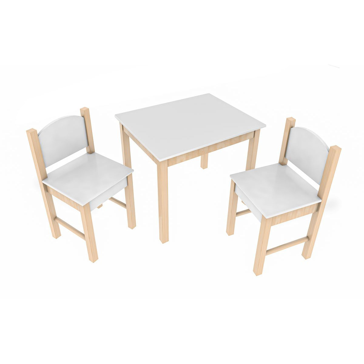 Coemo 3tlg. Kindersitzgruppe | Stühle | weiß Weiß Stefano K003207151 1 2 Tisch