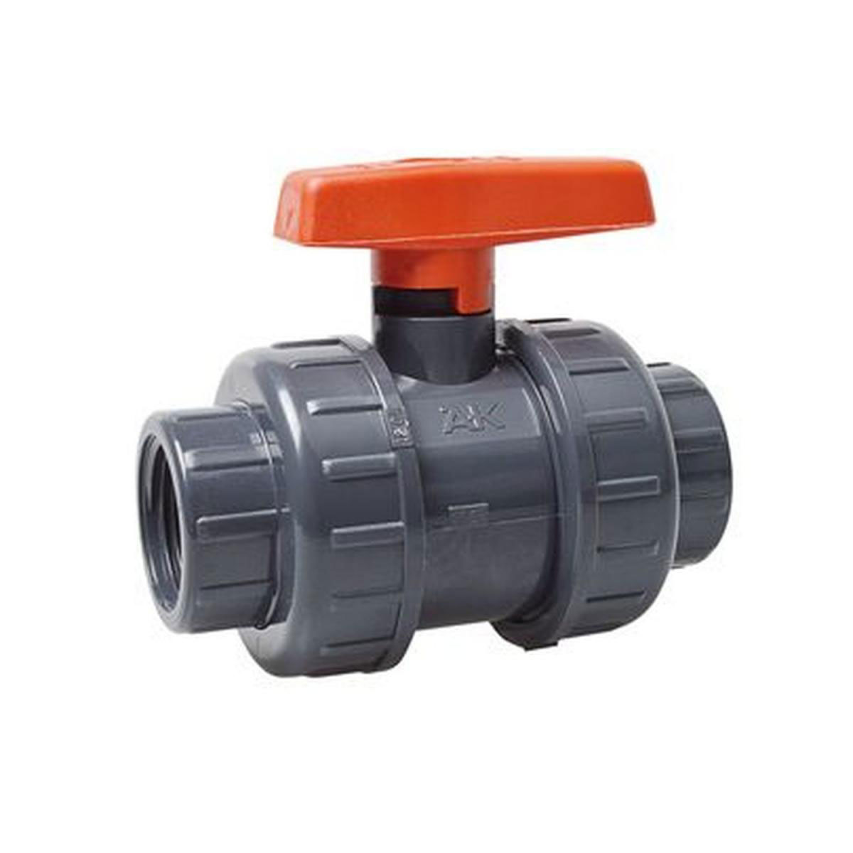 Kirchhoff Kugelhahn PVC für HDPE ¾ IG x ¾ IG