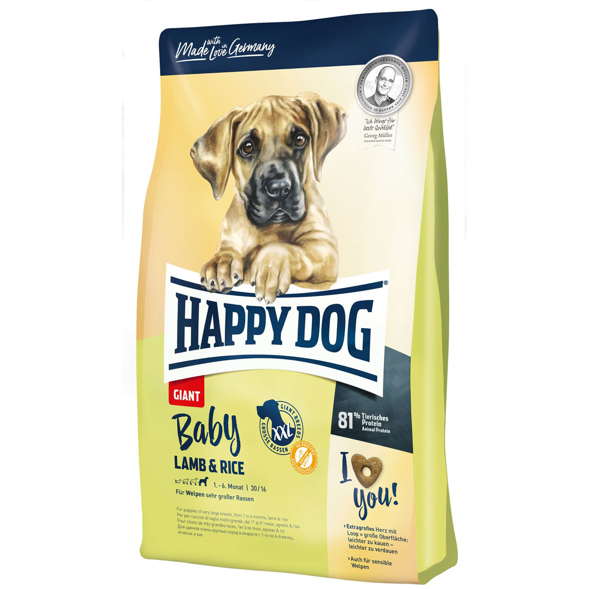 Happy Dog Supreme Young Baby Giant Lamm & Reis 15kg