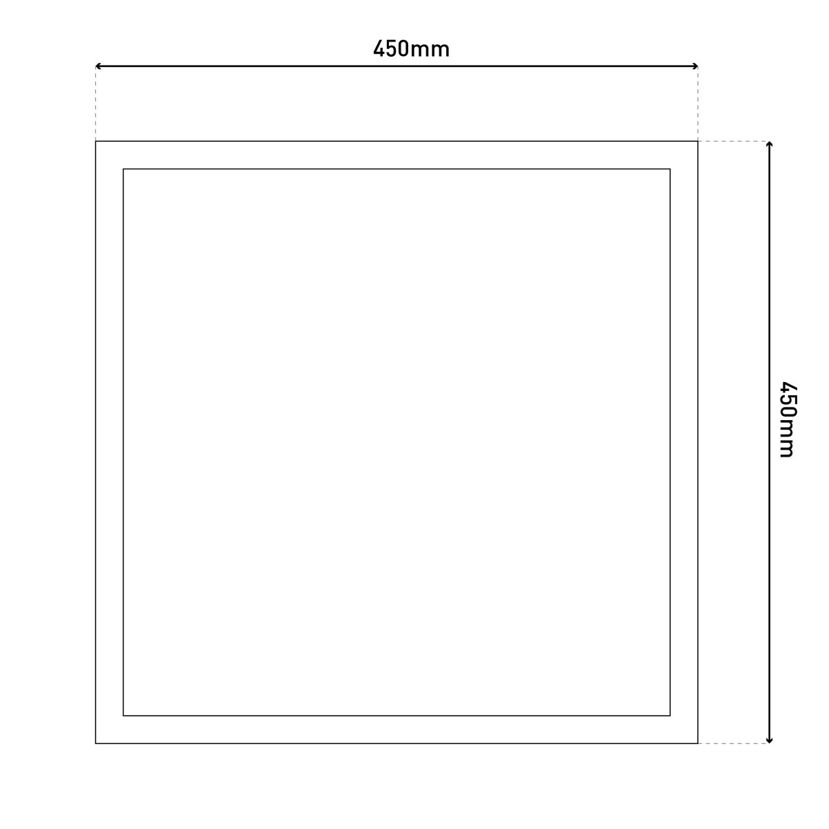 Naeve LED DL Alegre Metall weissLxBxH: 45x45x5cm Bild 12