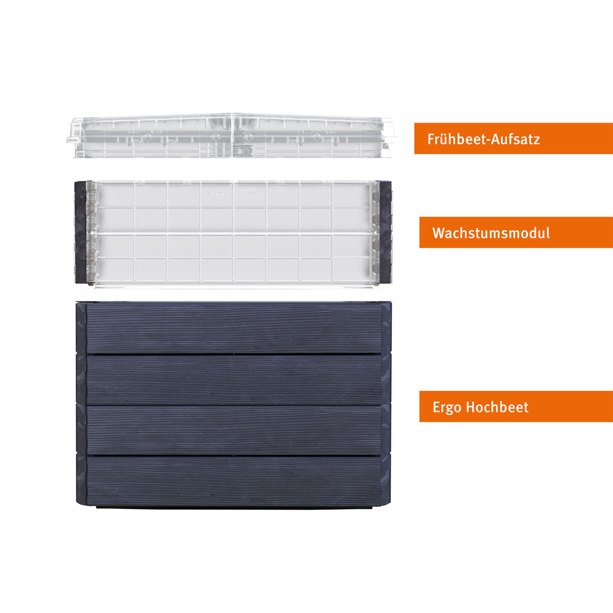 Garantia Hochbeet ERGO QUADRO TurboPlus M 85 Wood inkl FLORA Bild 2