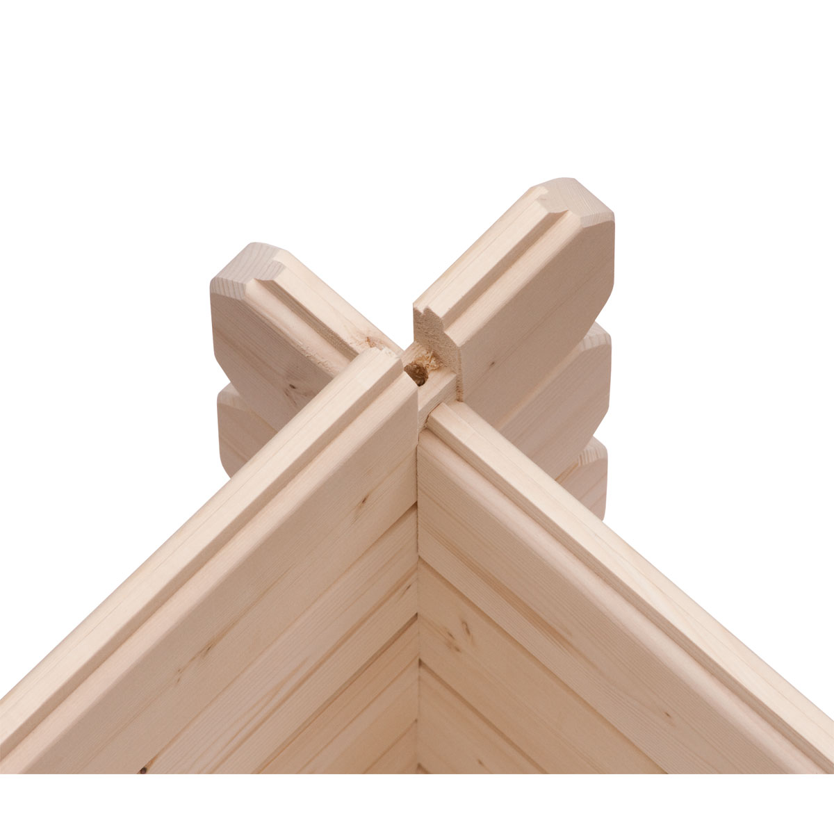 Karibu  Blockbohlenhaus Emscher 5 297 x 297 cm naturbelassen Bild 7