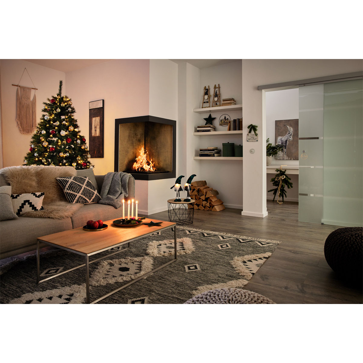 Dekowichtel zum Stellen mit LED-Nase grün 16 x 10 x 42 cm Bild 3