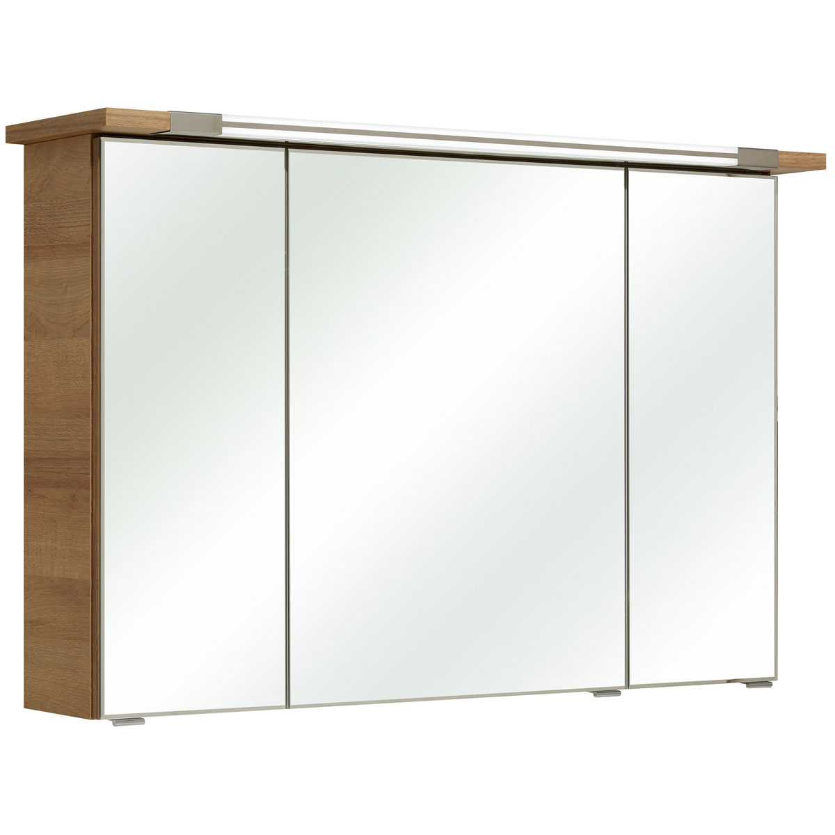 Pelipal Spiegelschrank Trentino Eiche inkl LED-Aufbauleuchte Bild 1