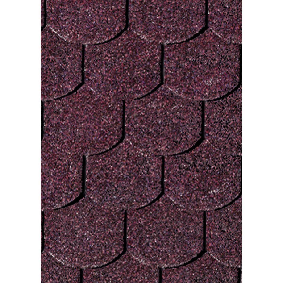 Karibu Dachschindeln Biberschwanz dunkelrot 3 m²