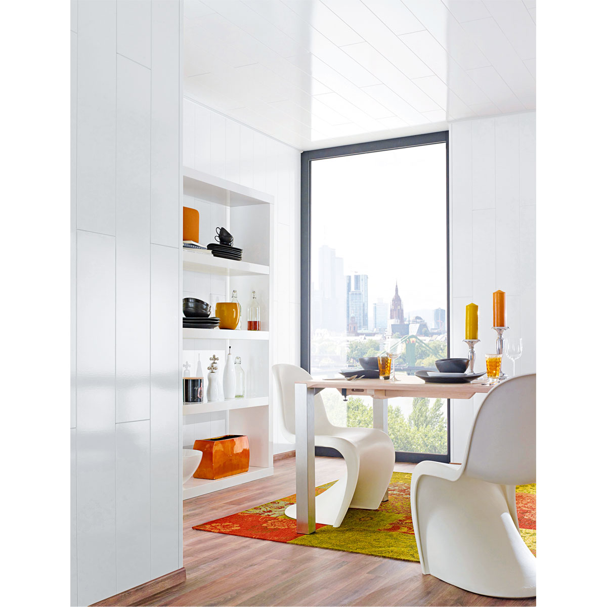 Specht Vinylboden  Paneel Ambiente weiß hochglänzend 130 x 20,2 x 0,1 cm Bild 4