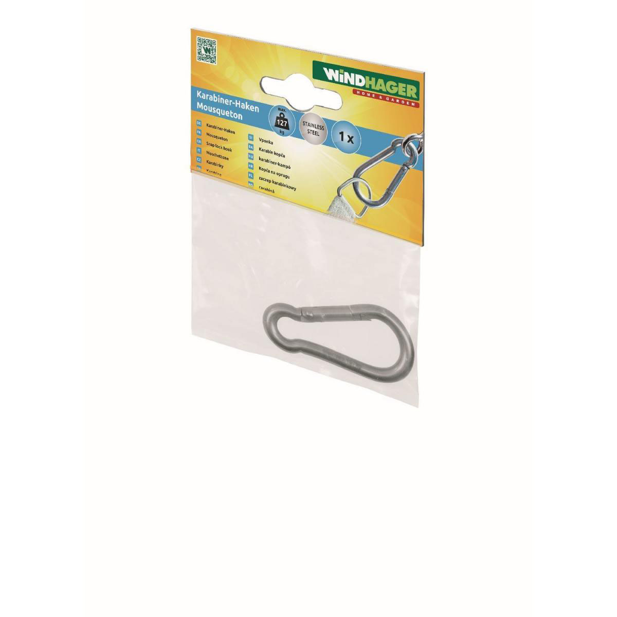 Karabinerhaken Edelstahl rostfrei