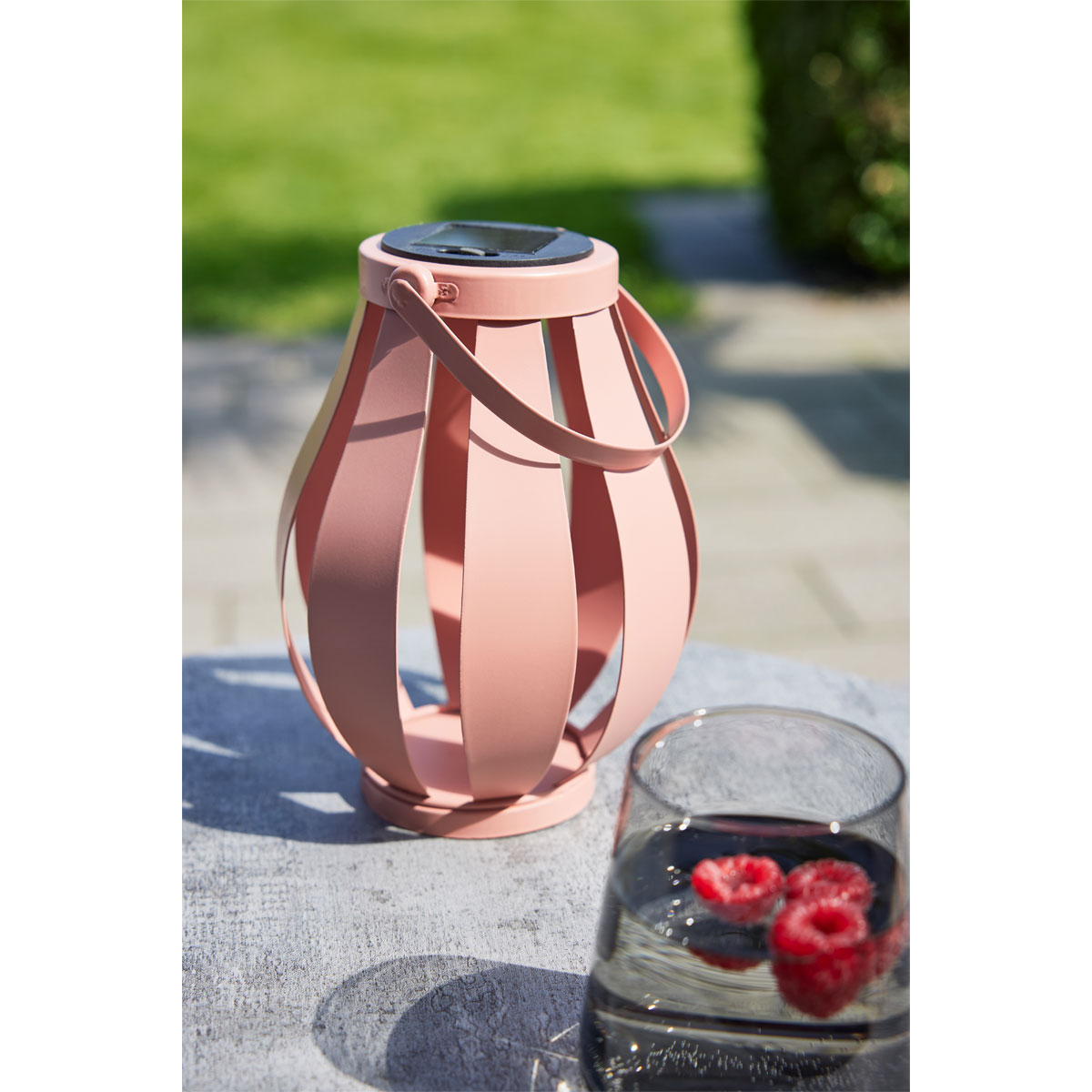 Flector Garten Flector LED Solarlaterne Rosa Bild 2