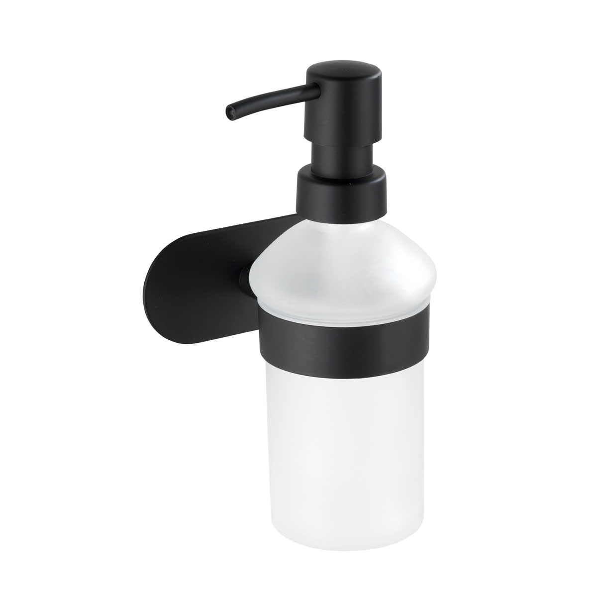 Wenko Turbo-Loc Edelstahl Seifenspender Orea Black Matt Flüssigseifen-Spender Befestigen ohne bohren ca 200 ml
