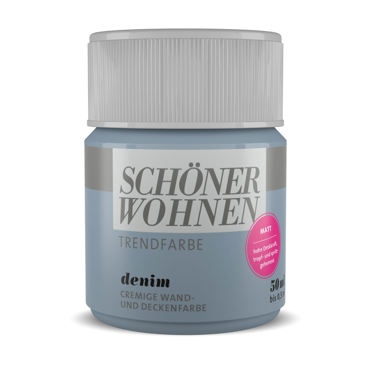 Schöner Wohnen Farbe Trendfarbe Denim matt 50 ml Bild 1