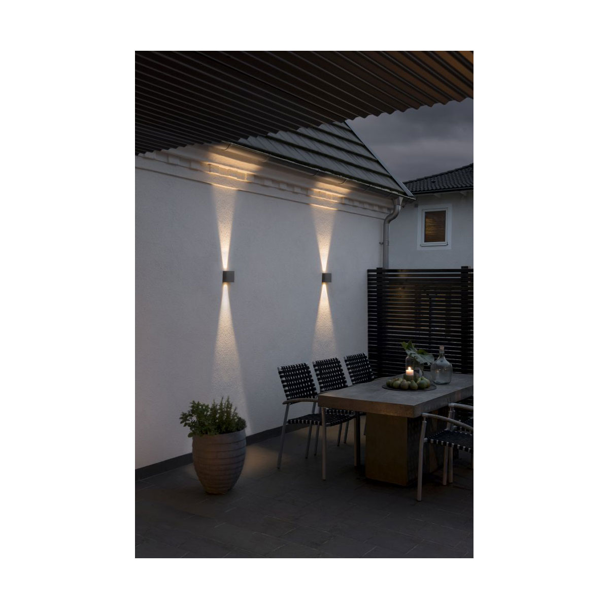 Konstsmide LED-Außenwandleuchte Chieri schwarz Bild 4