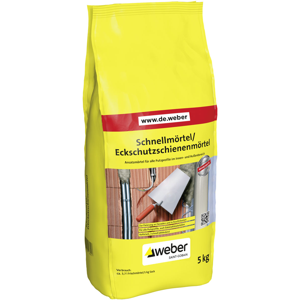 Weber  Schnellmörtel Eckschutzschienenmörtel  5 kg Weber  Schnellmörtel Eckschutzschienenmörtel  5 kg