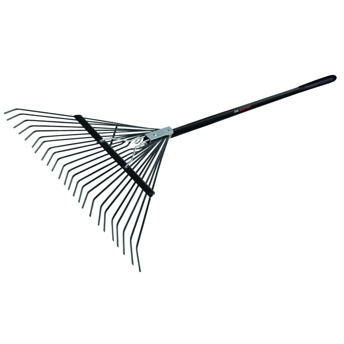 SHW Laubbesen Black Forest Professional mit Federstahlzinken und Stiel 135 cm