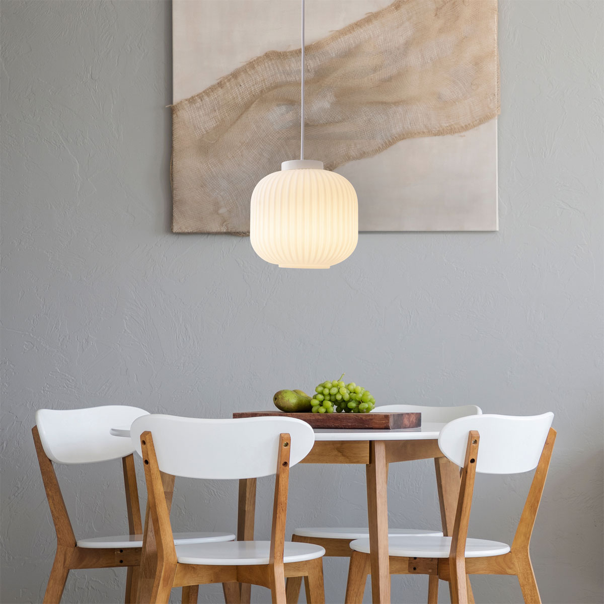 näve Hängeleuchte Geneva 21 x 28 cm weiß Bild 2