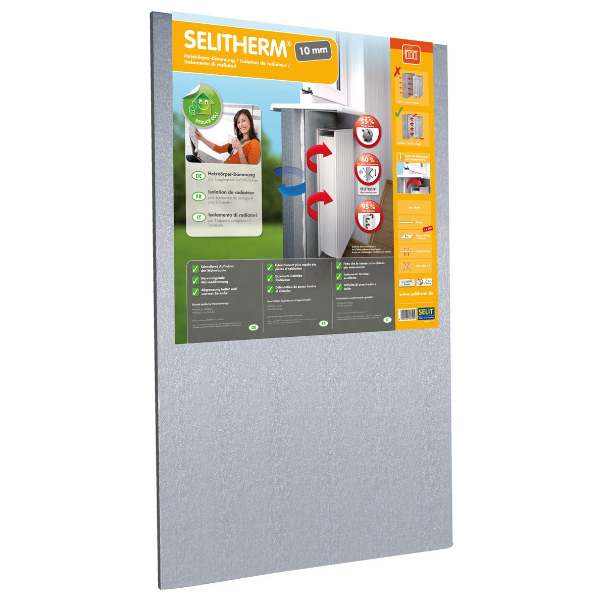 Selit SELITHERM Heizkörper-Dämmung 10 mm