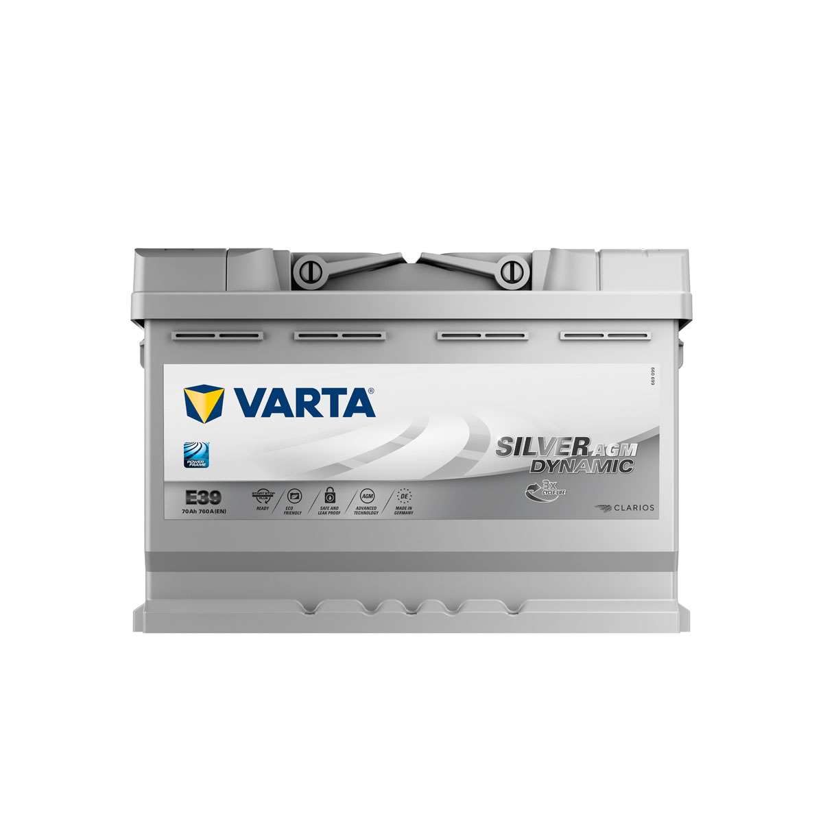 パーツ VARTA SILVER DYNAMIC E39 12V 70Ah 760A VARTA Silver Dynamic AGM E39 ( A7 ) 12V 70ah 760A D Start-St