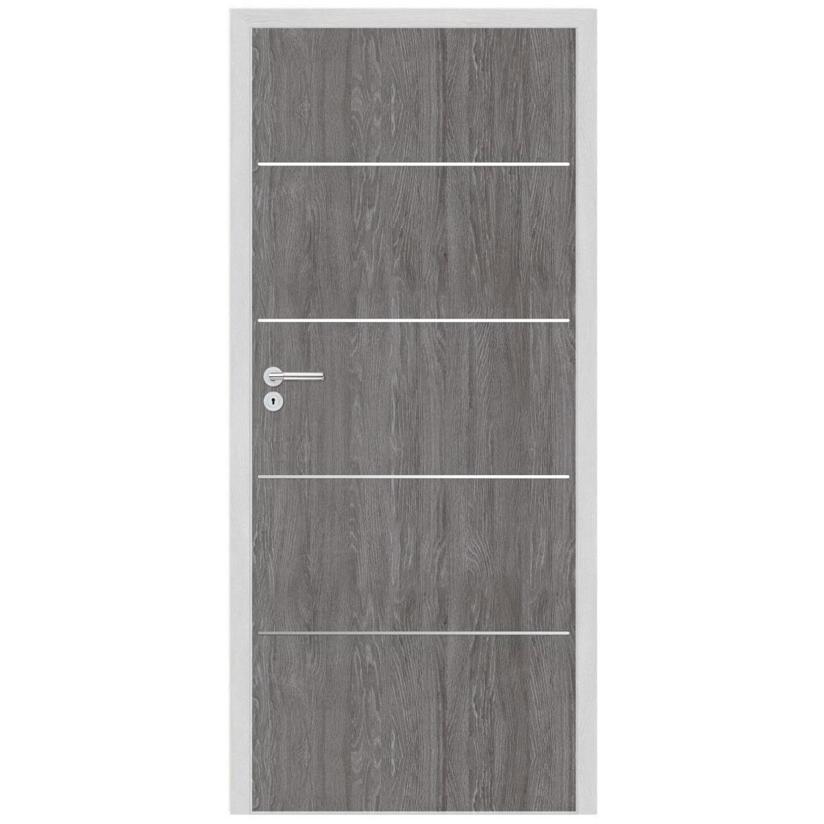 Classen CPL-Zimmertür Discovery Eiche Grigio Anschlag links 198,5 x 73,5 cm