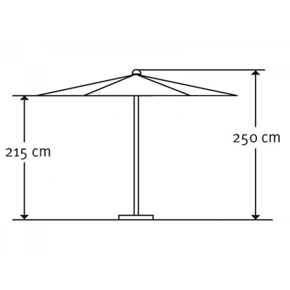 Schneider Schirme Sonnenschirm Korsika 320 cm Braun Bild 3