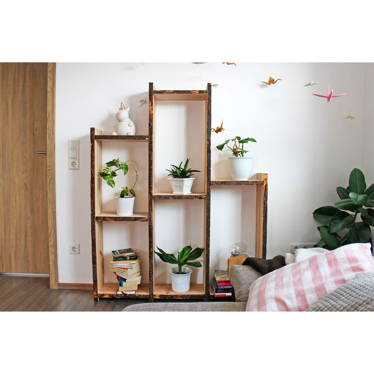 Douglasie-Massivholzbrett unbesäumt ca 200 x 20-25 cm Bild 2