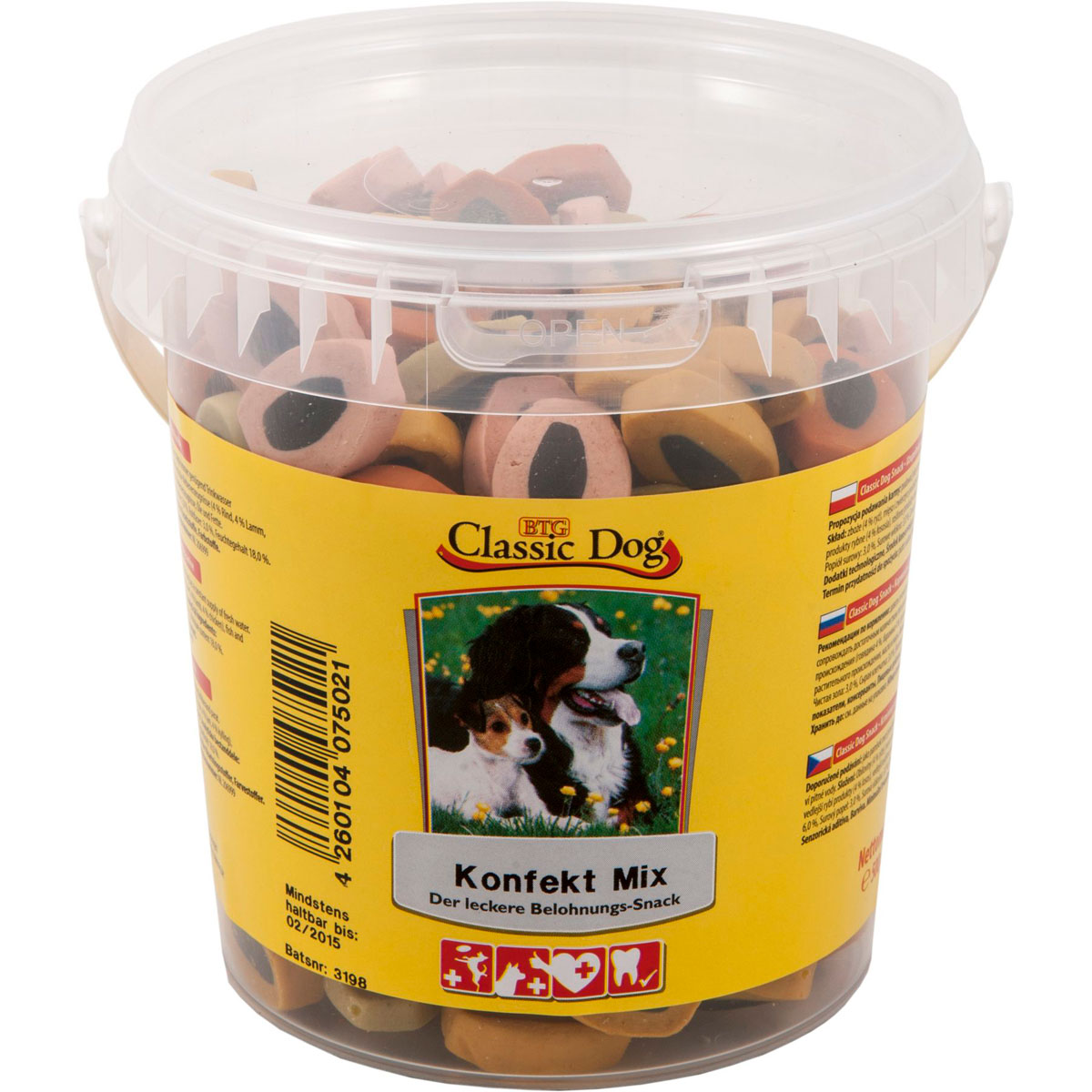 Classic Dog  Snack Konfekt Mix Eimer 500g