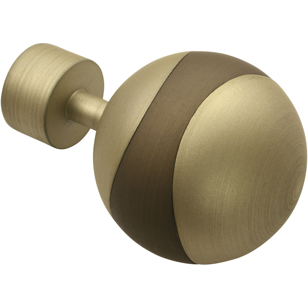 Gardinia Endkappen Kira champagner-cappuccino Durchmesser 19 mm 2 Stück