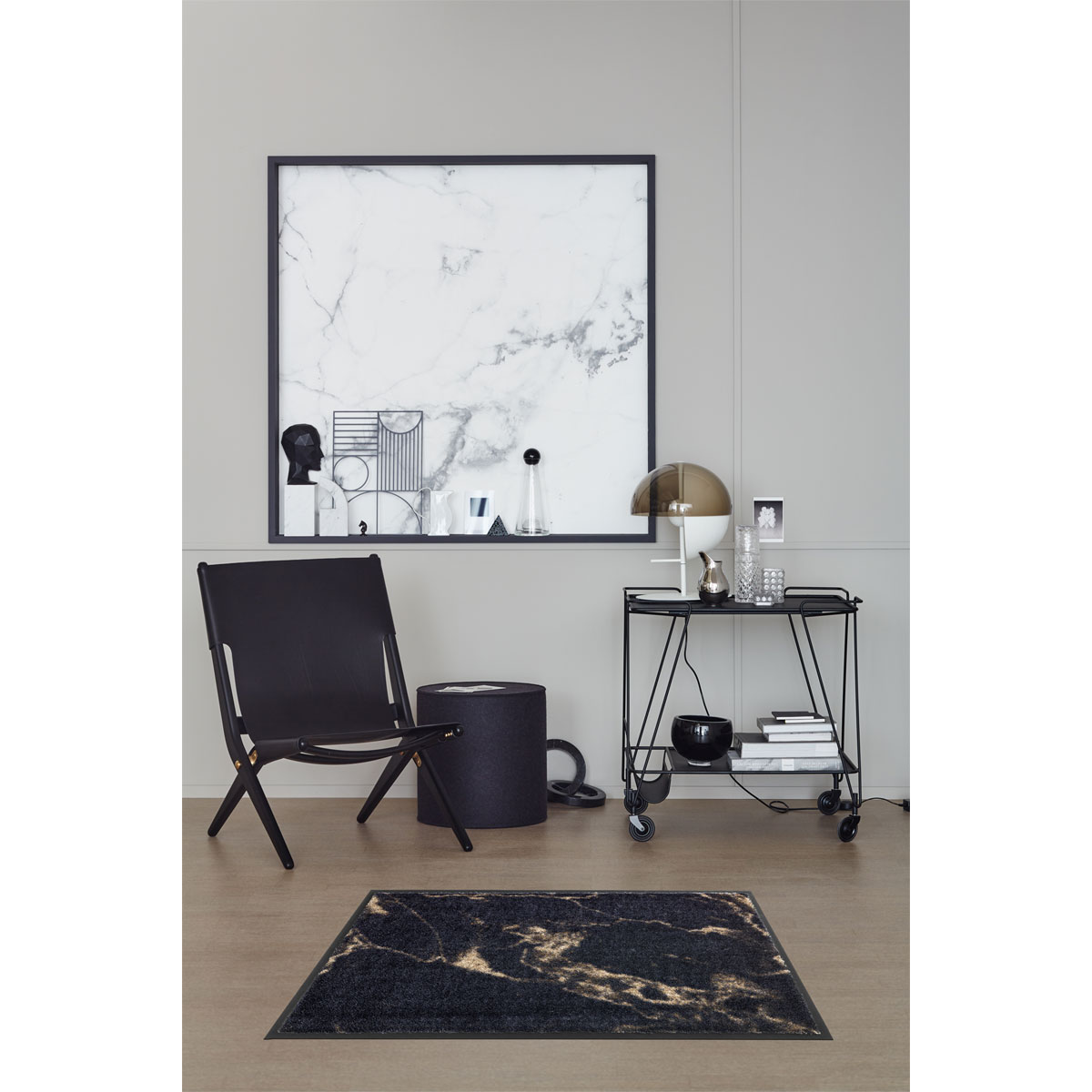 Schöner Wohnen  Schmutzfangmatte Miami marmor/anthrazit-taupe 50 x 70 cm Bild 3