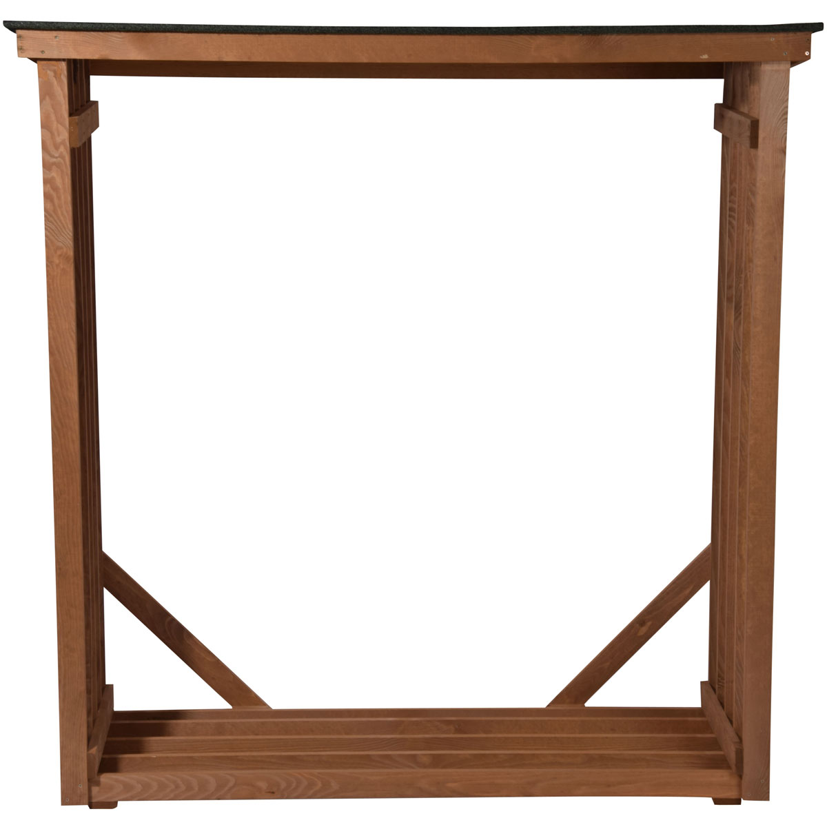 dobar XL-Kaminholzregal 140 x 143 x 50 cm grün-braun Bild 2