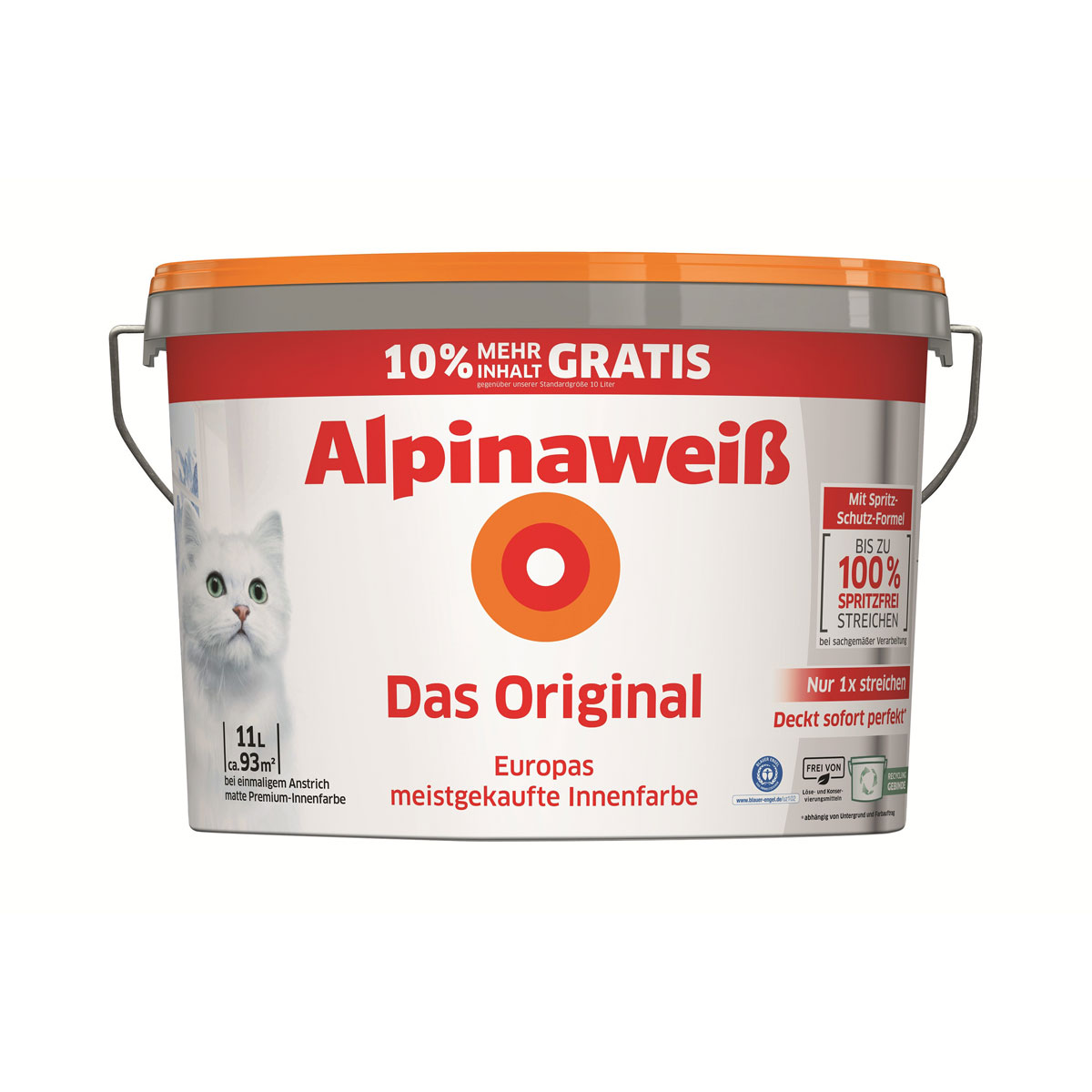 Alpina Innenfarbe weiß Das Original 11 L Bild 1