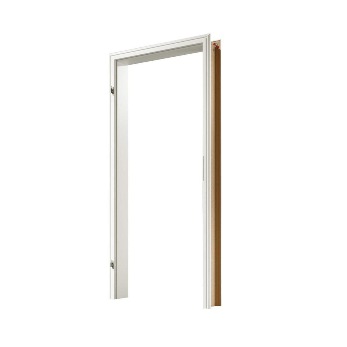 Borne Türzarge komplett CPL weiß mit profilierter Kante 61 x 198,5 x 9 cm DIN links