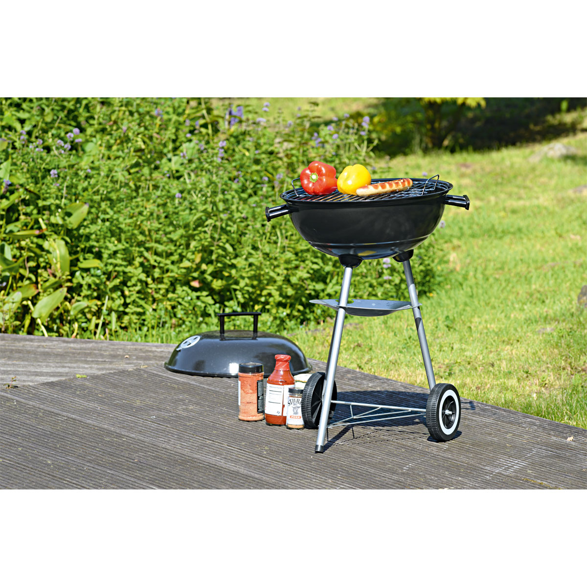 Basic Holzkohlegrill Kugelgrill 44 cm Bild 2