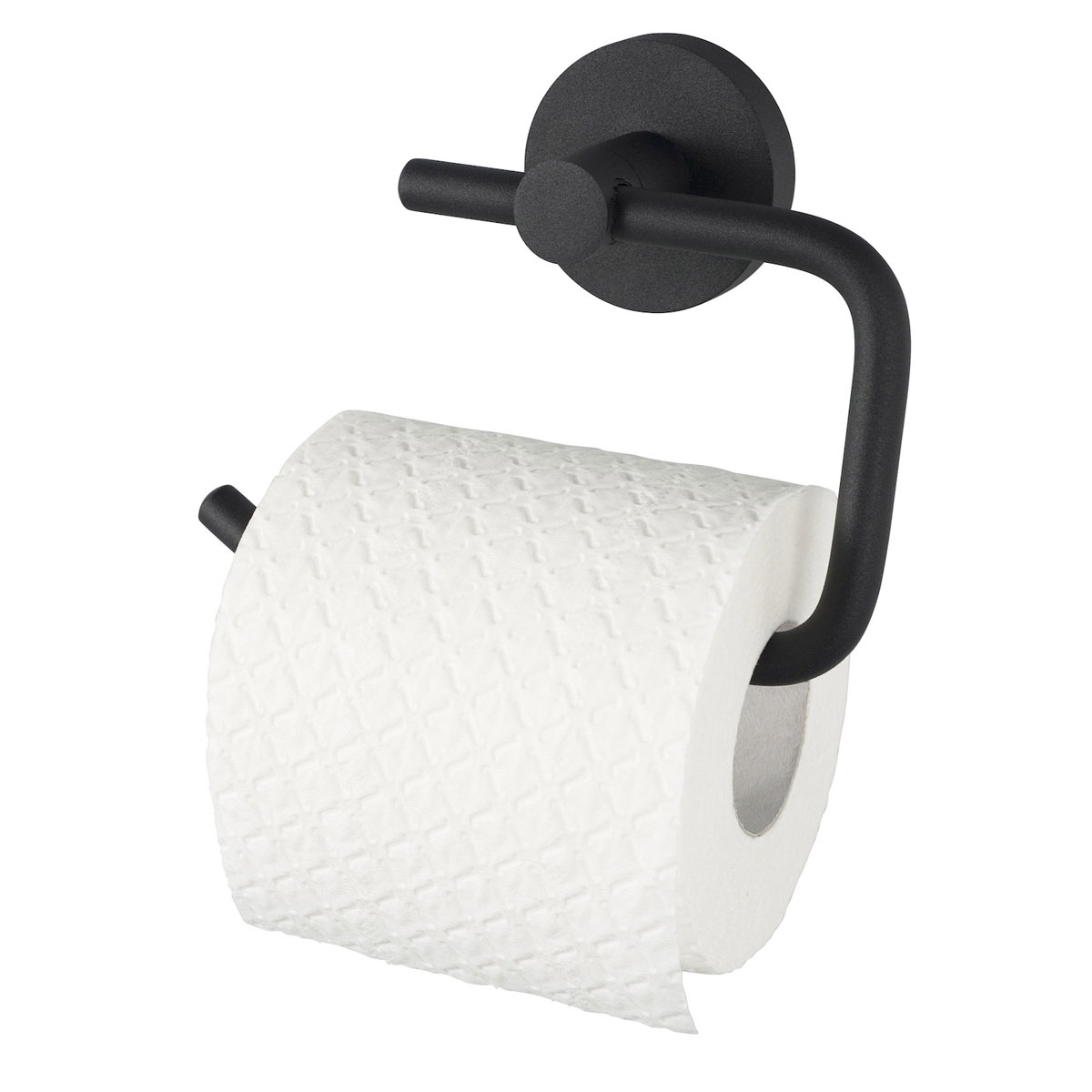 Haceka | ohne Toilettenpapierhalter schwarz Kosmos 297060 Deckel