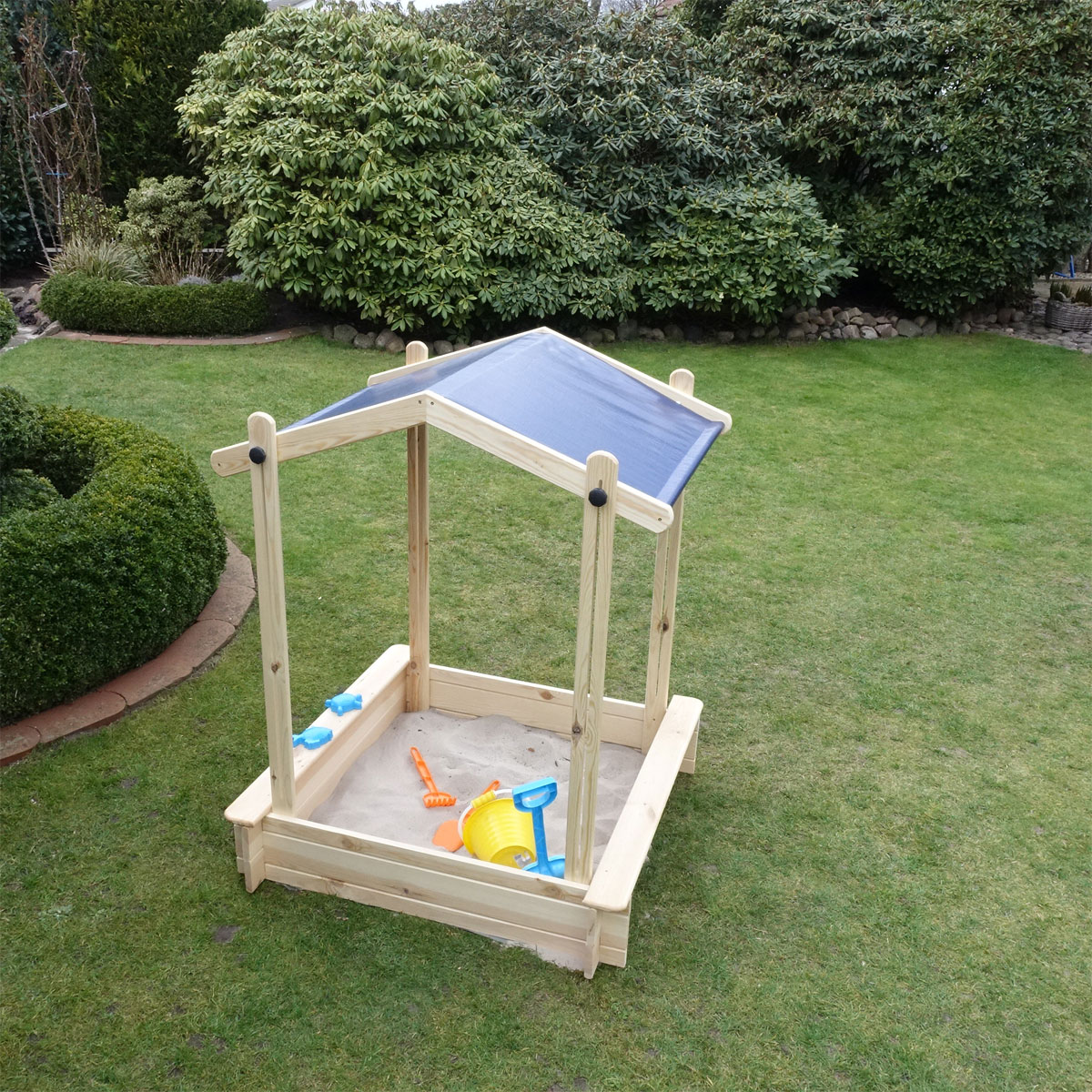 Promadino Sandkasten Peter mit Dach Bild 5
