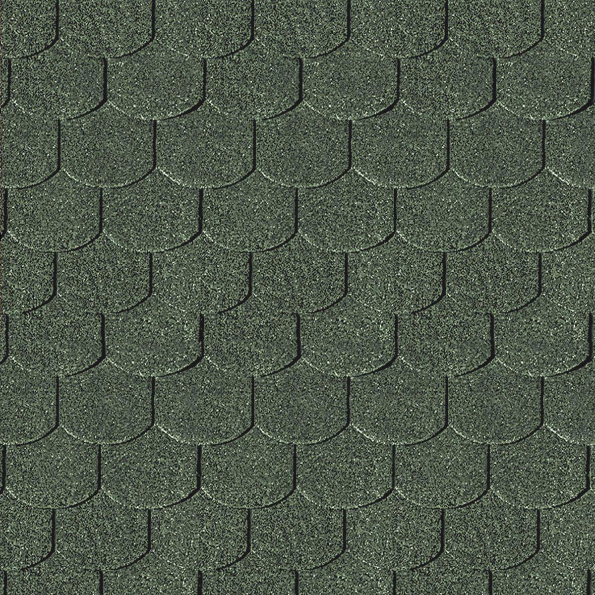 Karibu Dachschindeln Biberschwanz dunkelgrün 3 m² Bild 2