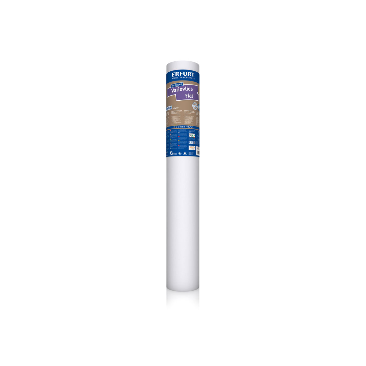 Erfurt Glattvlies Variovlies Flat Premium 170 g/m² weiß 2500 x 75 cm