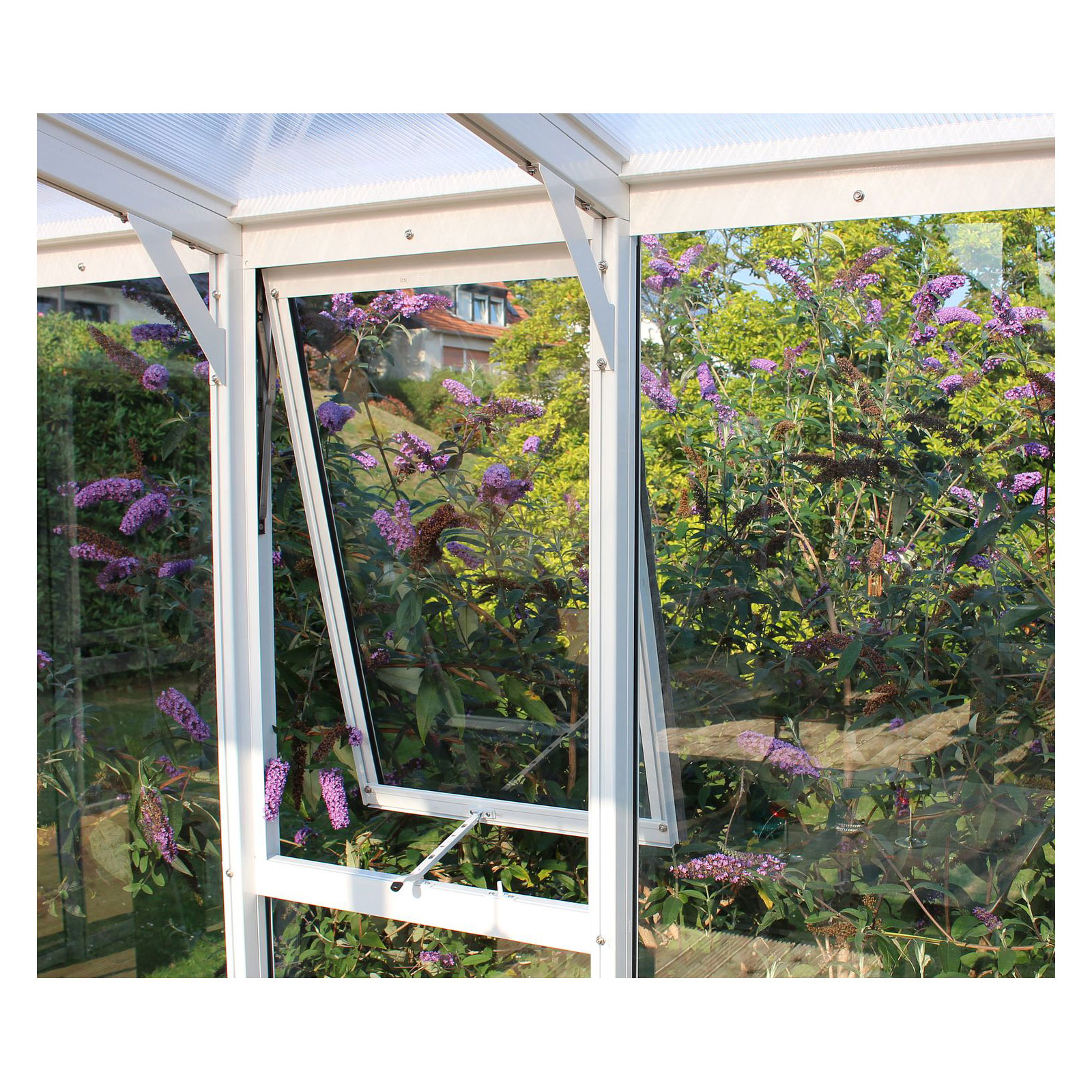 Vitavia Seitenfenster H mit ESG 3 mm weiß