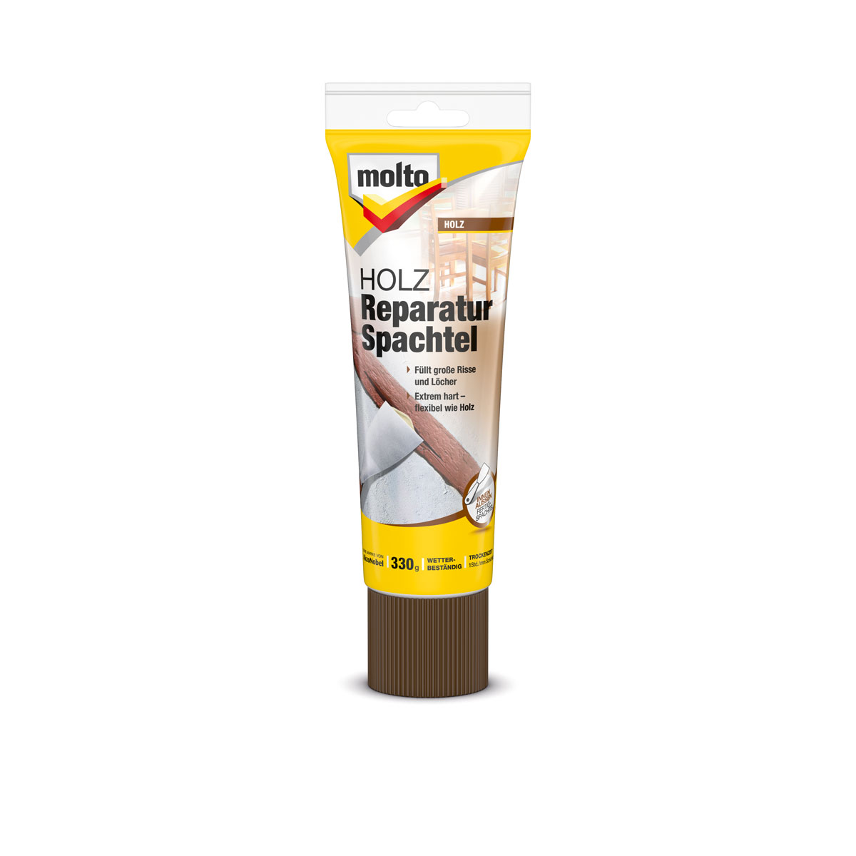 Molto Holz Reparatur-Spachtel für Innen und Außen 0,33 kg