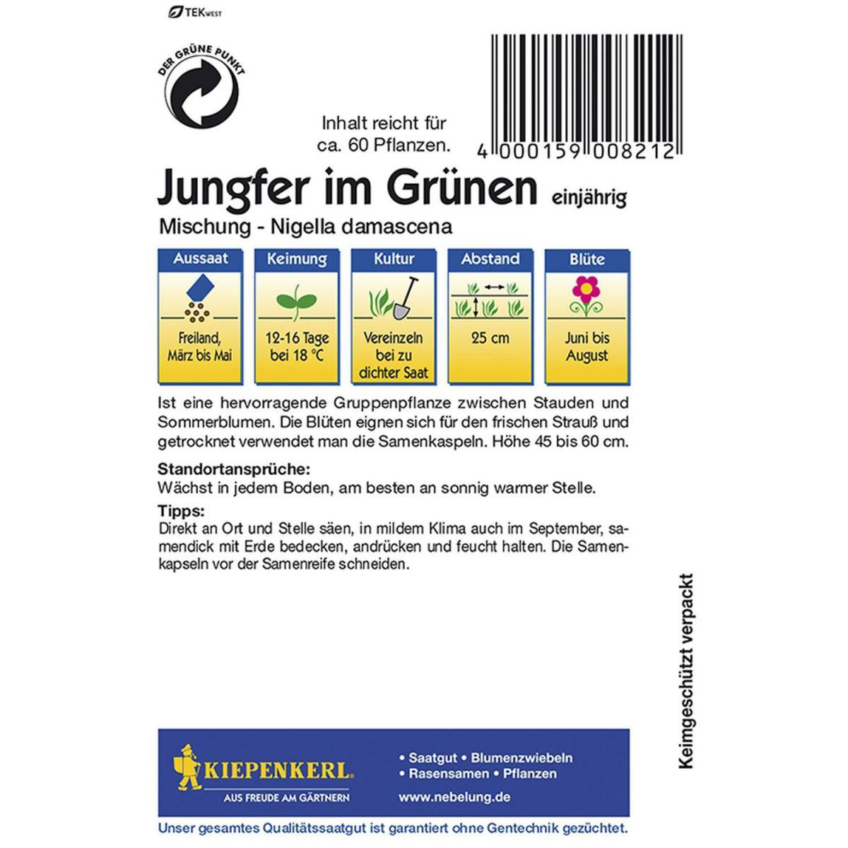 Kiepenkerl Jungfer im Grünen Mischung Bild 2