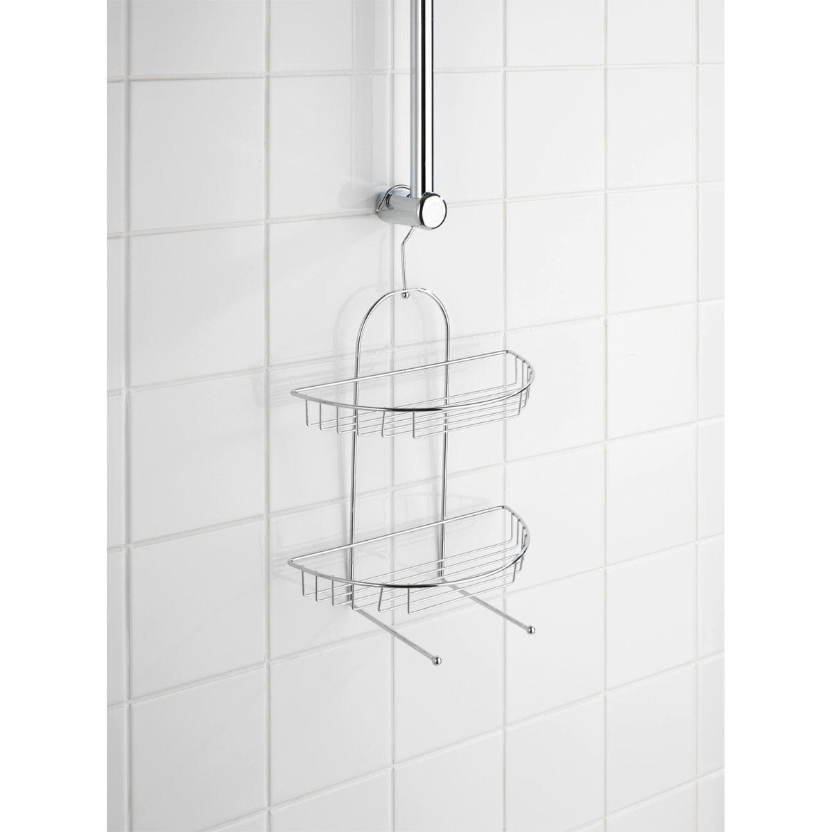 Wenko Exklusiv Duschcaddy Kuopio mit 2 Körben chrom Bild 4