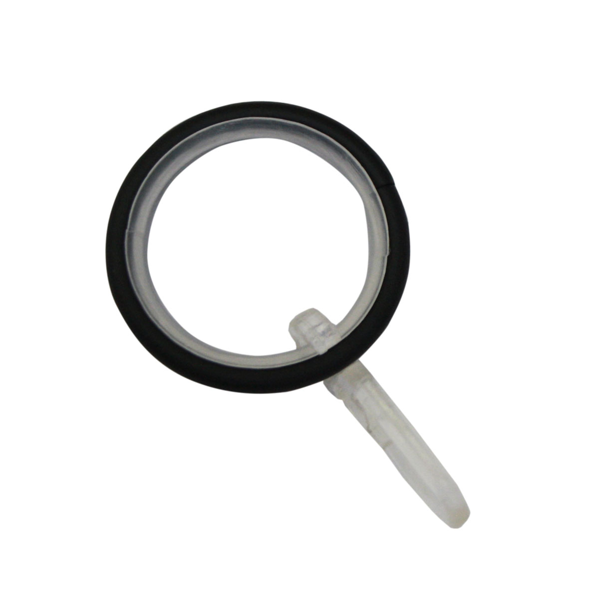 Gardinia Ringe für Gardinenstange Kreta Durchmesser 16-20 mm 10 Stück schwarz-matt Bild 1